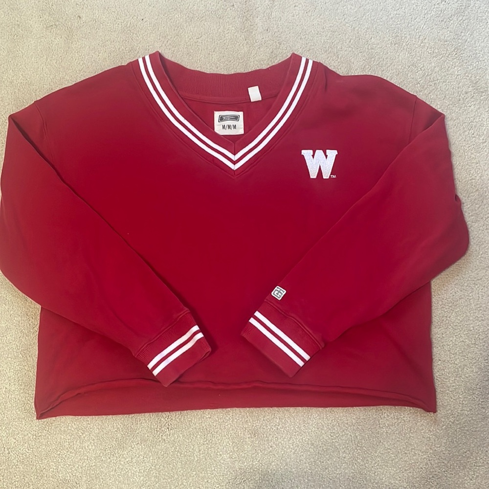 Wisconsin Badgers Tailgate Cropped Crewneck